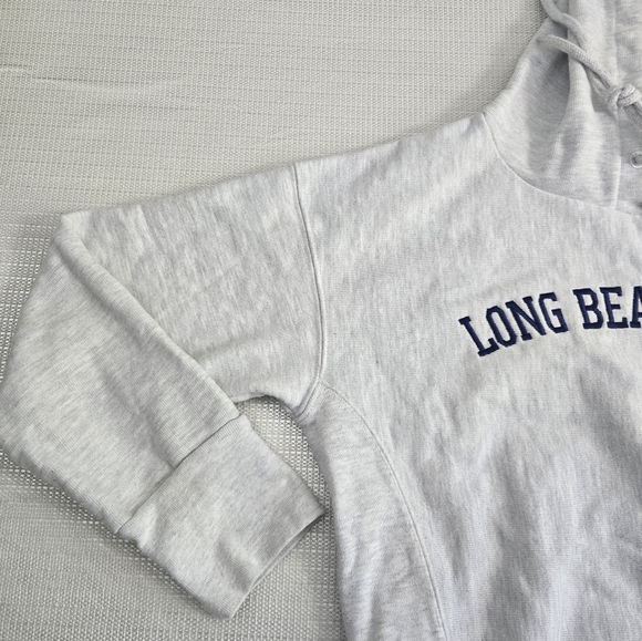 Champion Reverse Weave Hoodie Small Petit Long Beach Island Logo - Picture 3 of 12